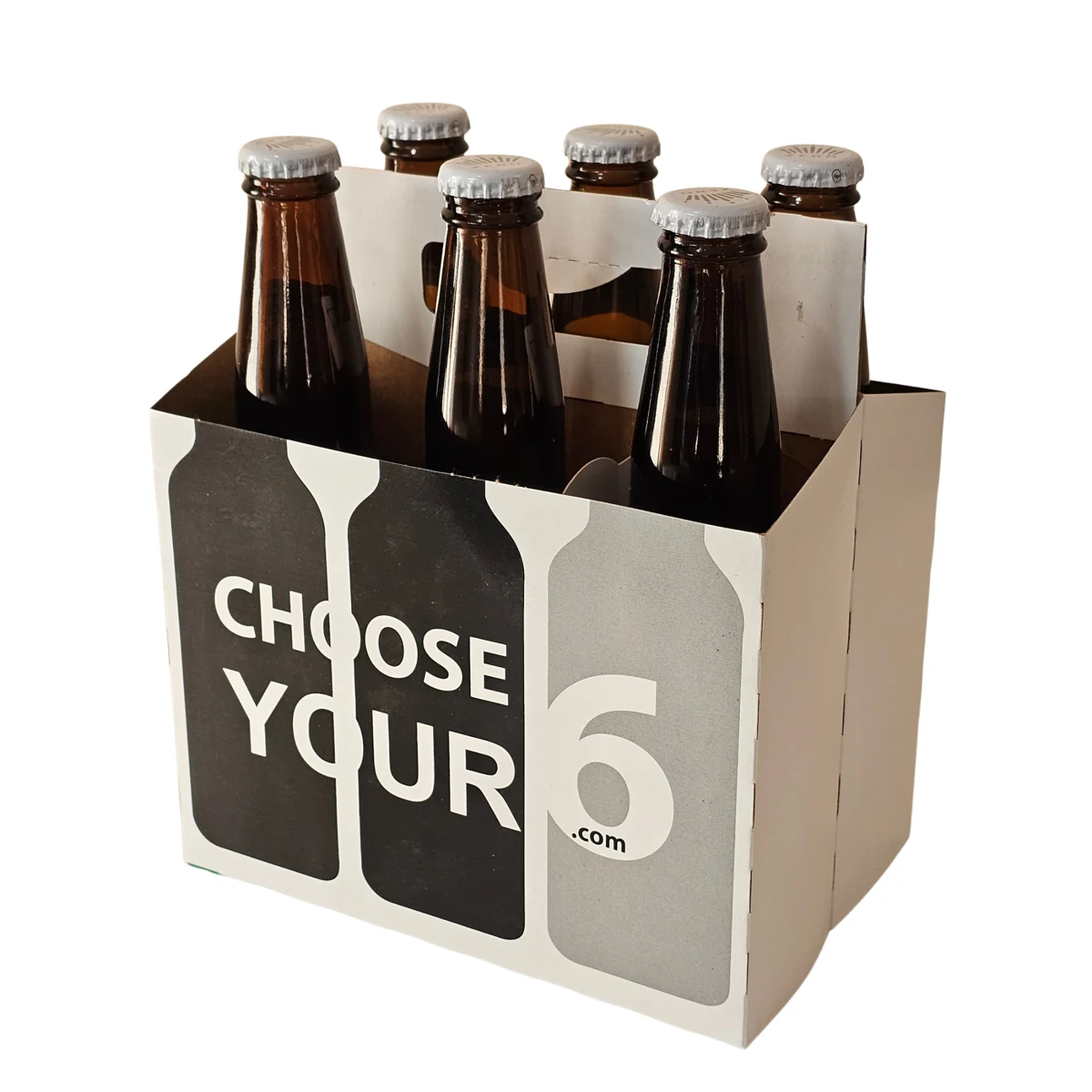 6 Pack Beer Bottle Carrier – Variant 1 Choose Your 6 (150/box)